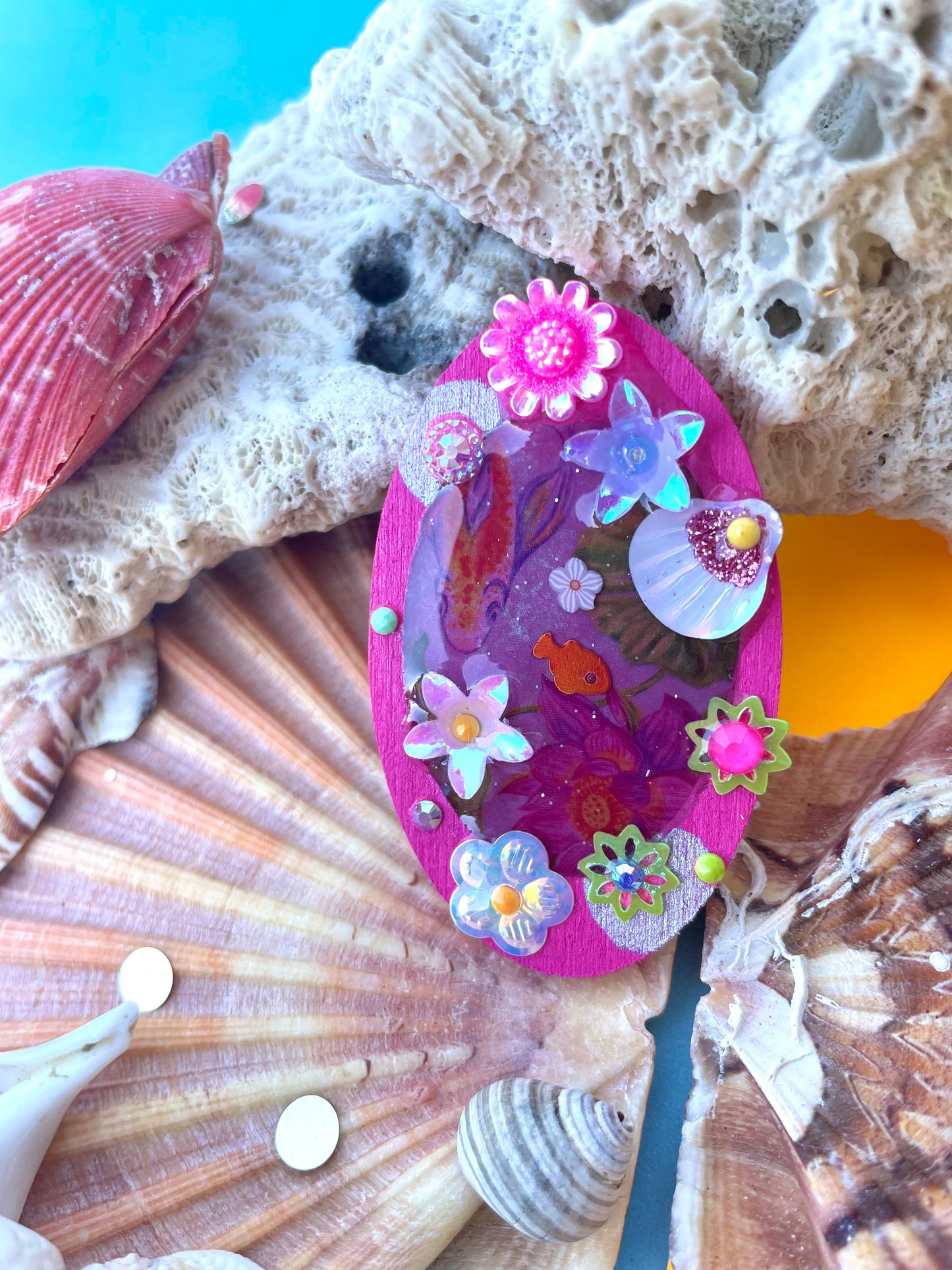 Magnet Poétique "Lily était une fois" - "Plage Rose" - Collection 2025