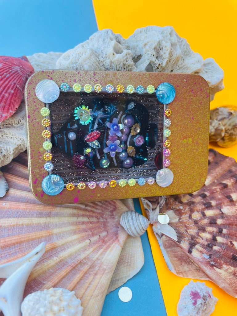 Boîte de Curiosité Fantastique - Création Originale Artisanale - Poisson "Ombre-Mémoire"