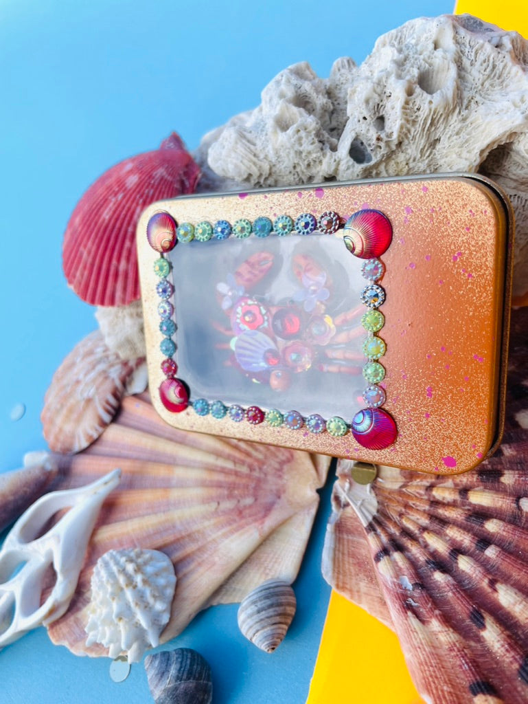 Boîte de Curiosité Fantastique - Création Originale Artisanale - Crabe "Des Kelps miniatures"
