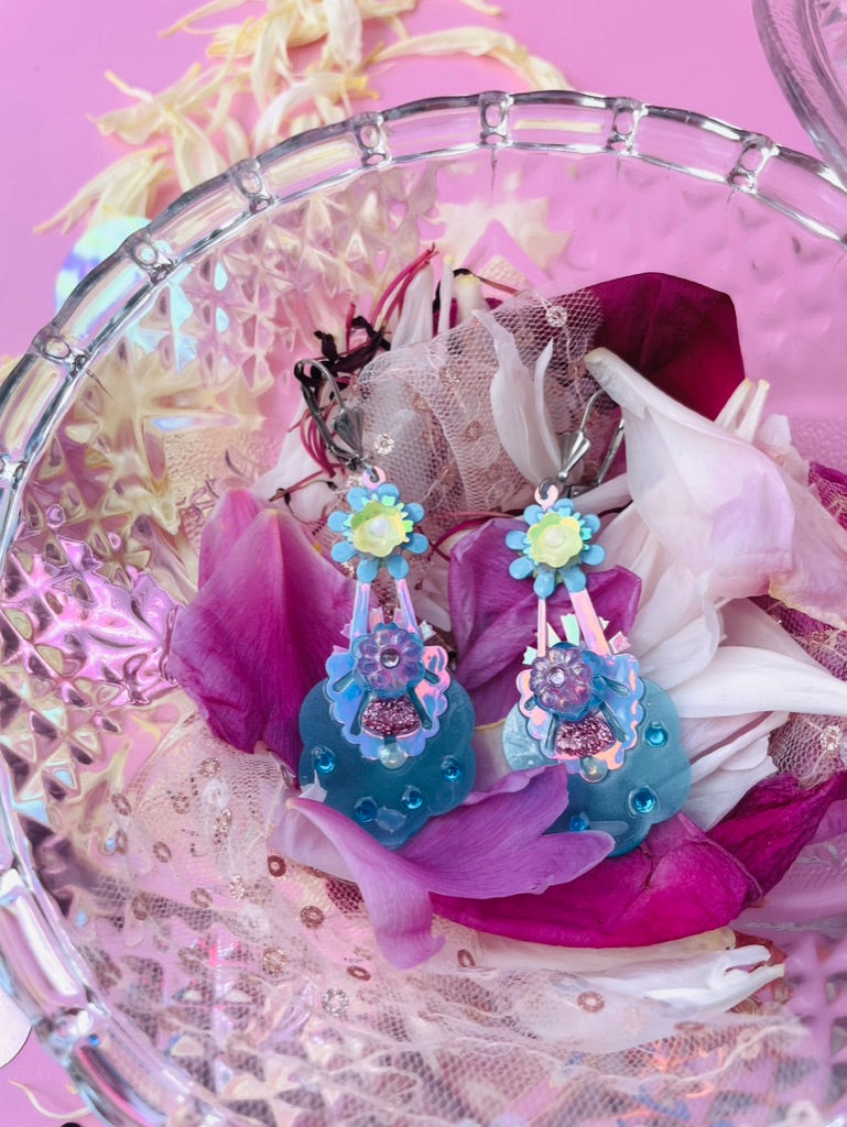 Boucles d’oreilles féériques et légères – "Un jardin sur un nuage" - Collection Été 2025