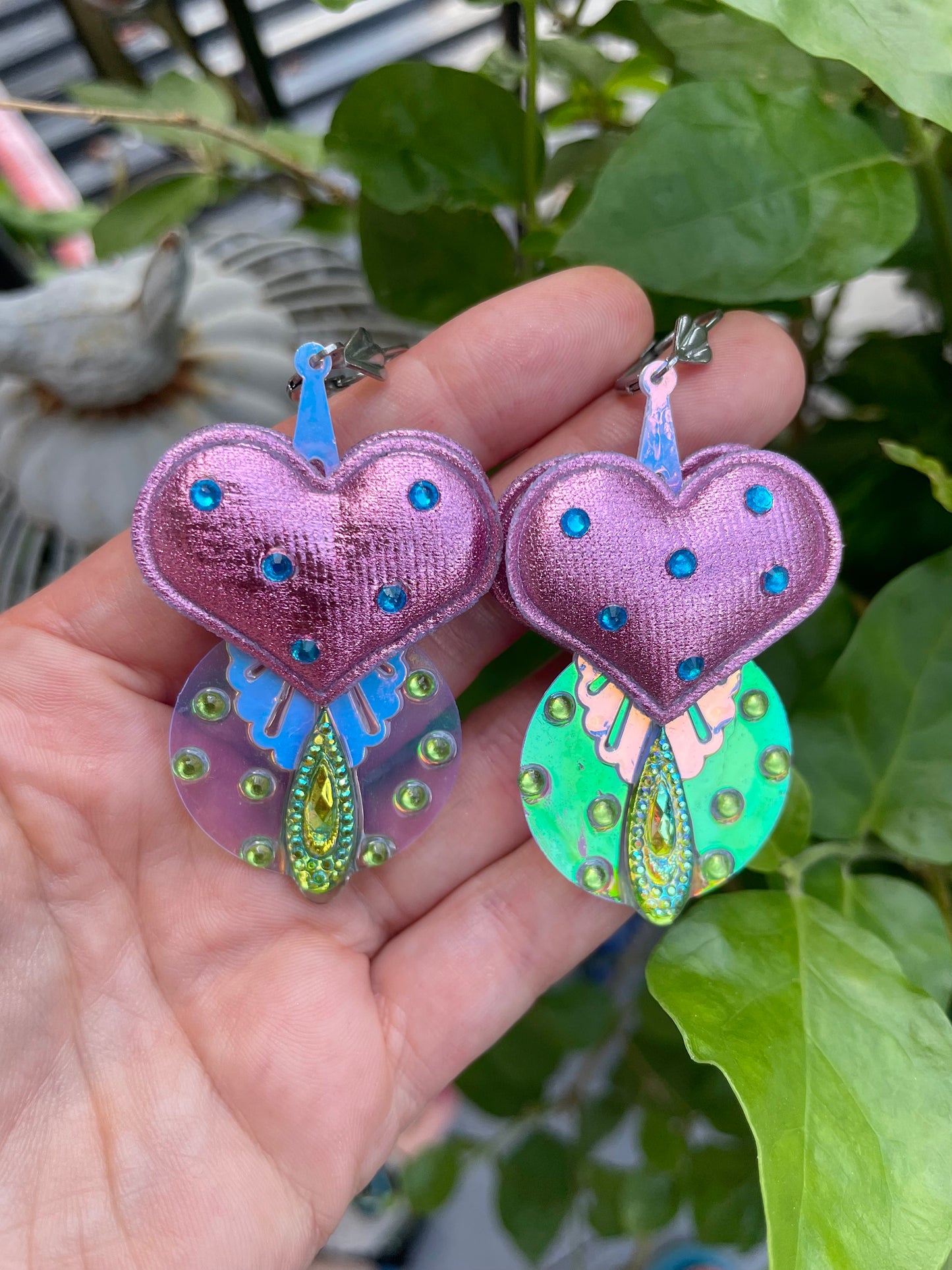 Boucles d’oreilles féériques et légères – "Coeur de sirène" - Collection Été 2025