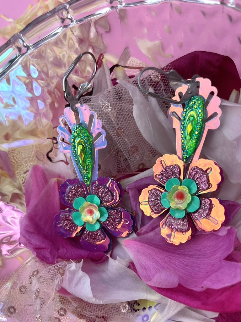 Boucles d’oreilles féériques et légères – "Jardin de sirènes" - Collection Été 2025