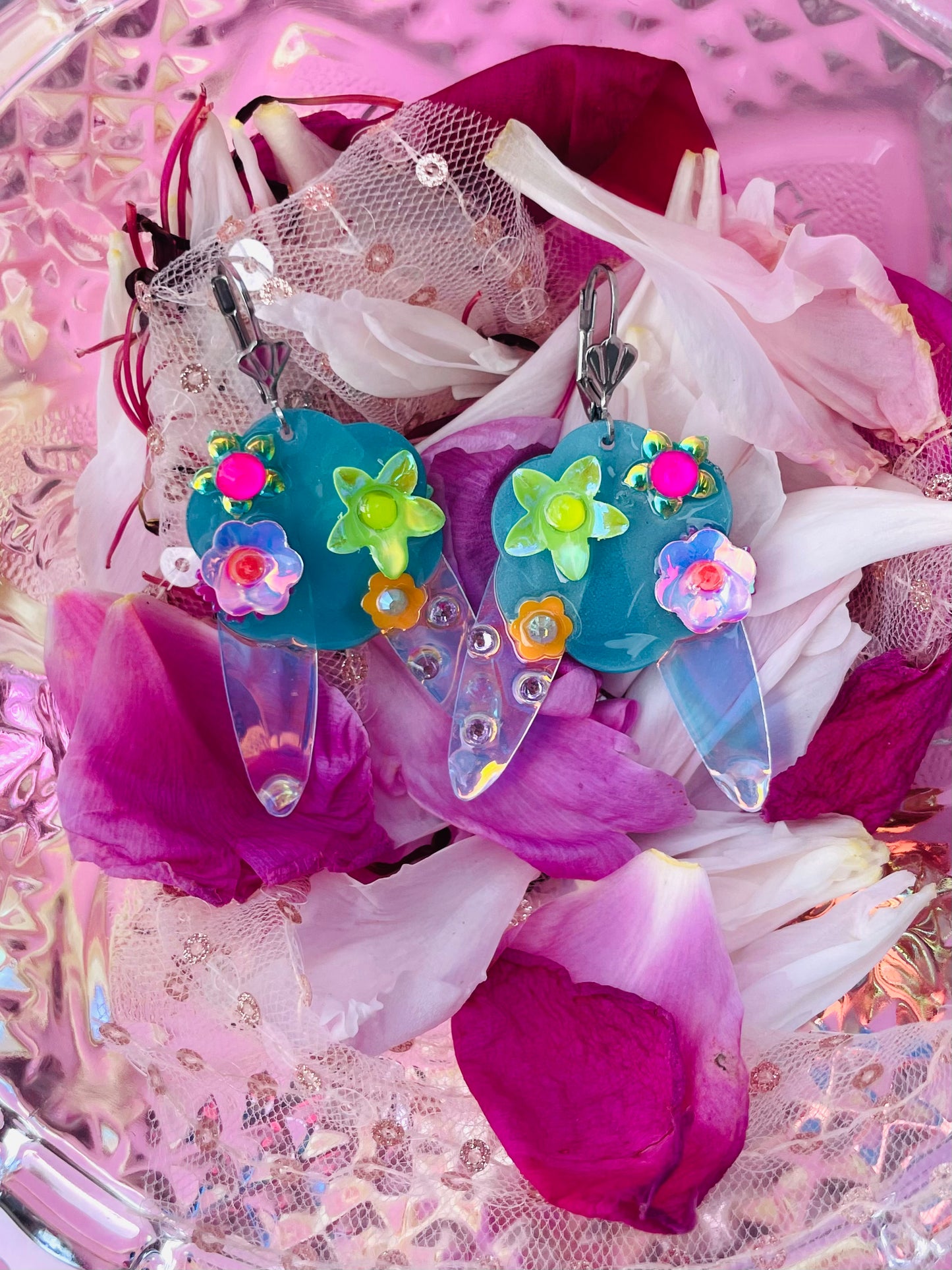 Boucles d’oreilles féériques et légères – "La rosée vient des nuages" - Collection Été 2025