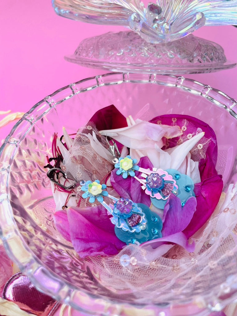 Boucles d’oreilles féériques et légères – "Un jardin sur un nuage" - Collection Été 2025