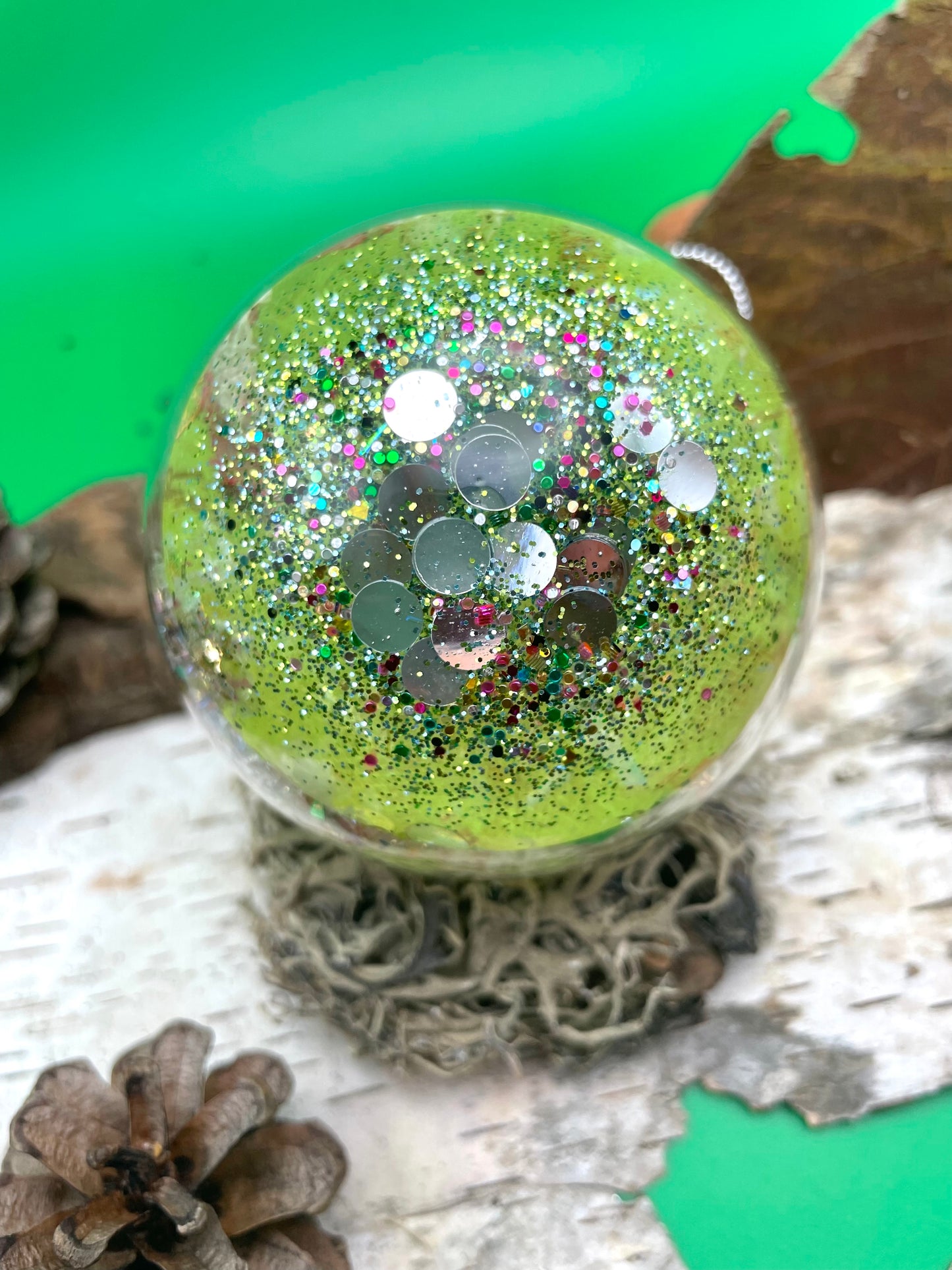 Large Christmas Ornament - Neon E