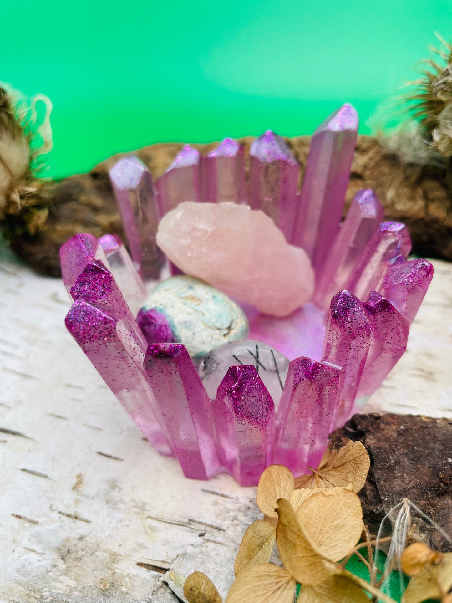 Crystal Jewelry Holder - Pink Vibration