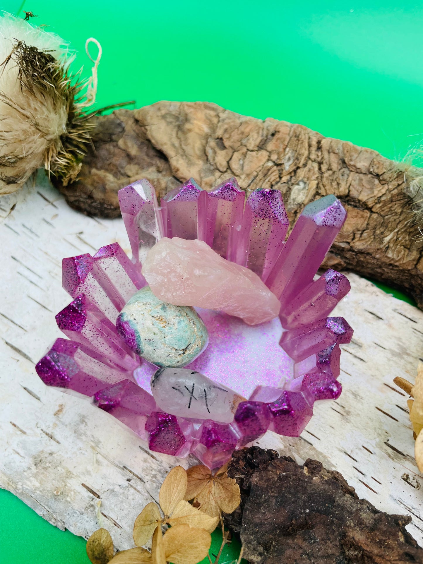 Crystal Jewelry Holder - Pink Vibration