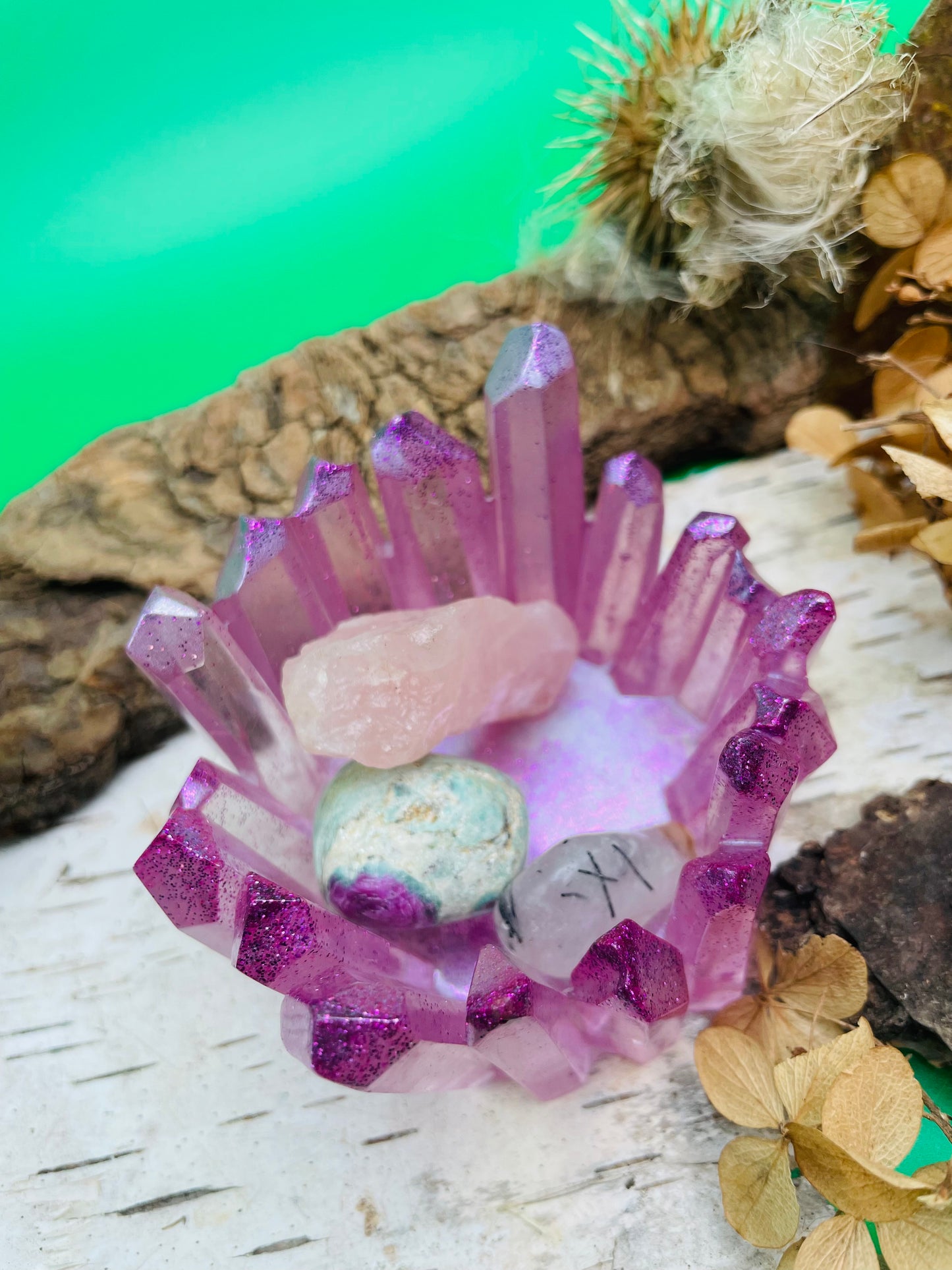 Crystal Jewelry Holder - Pink Vibration