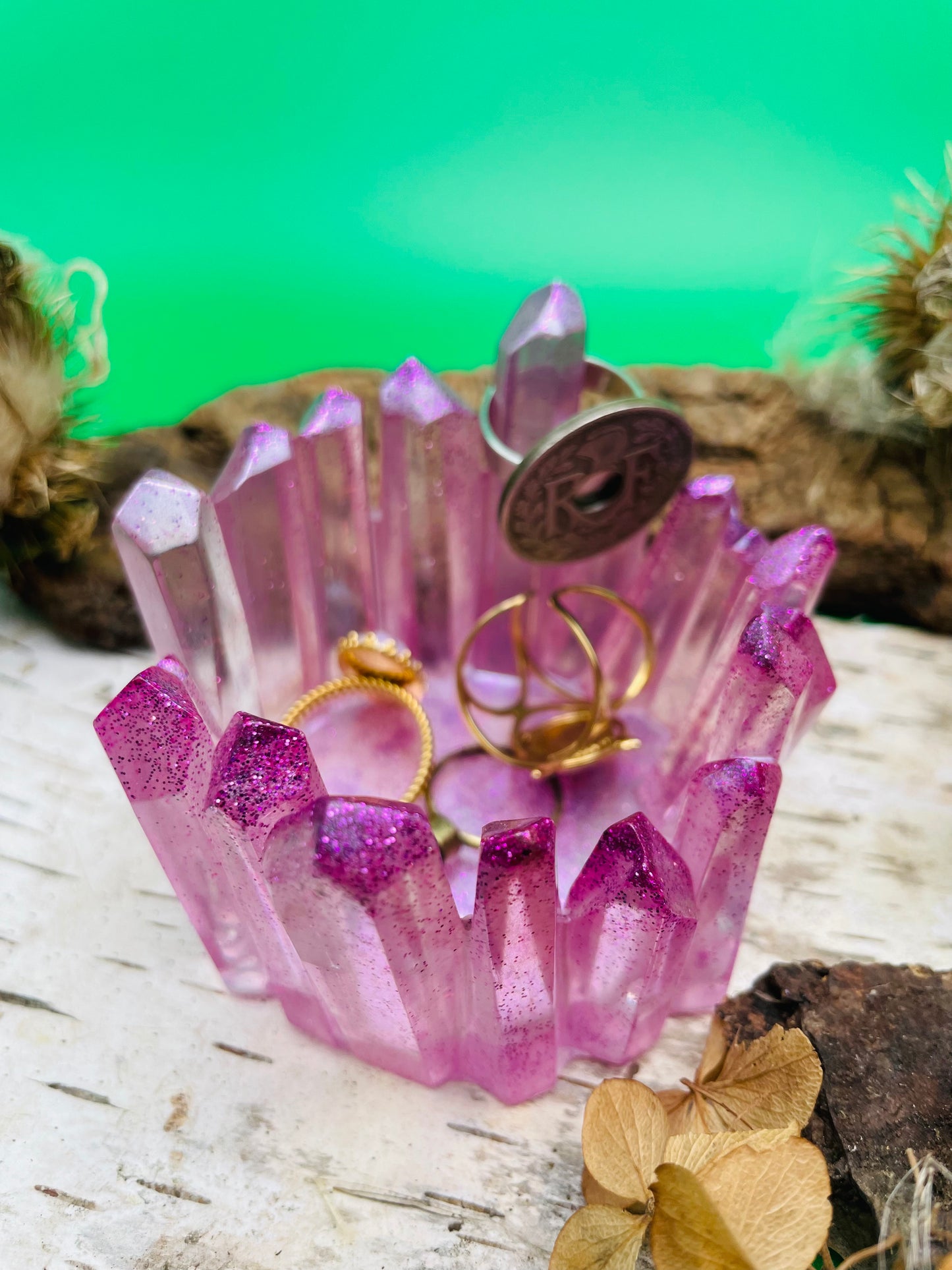 Crystal Jewelry Holder - Pink Vibration