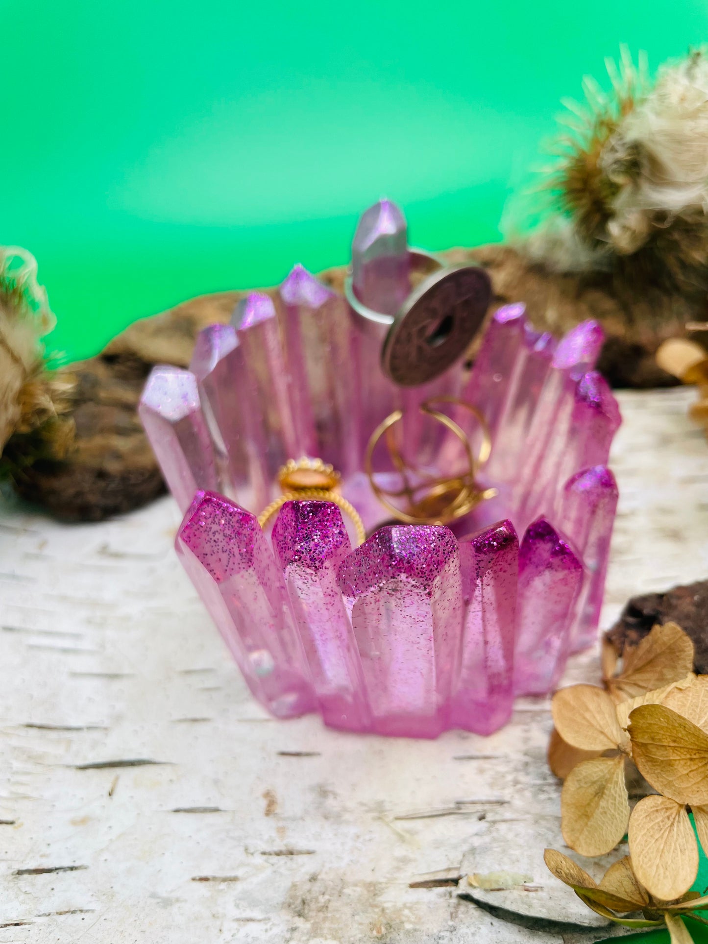 Crystal Jewelry Holder - Pink Vibration