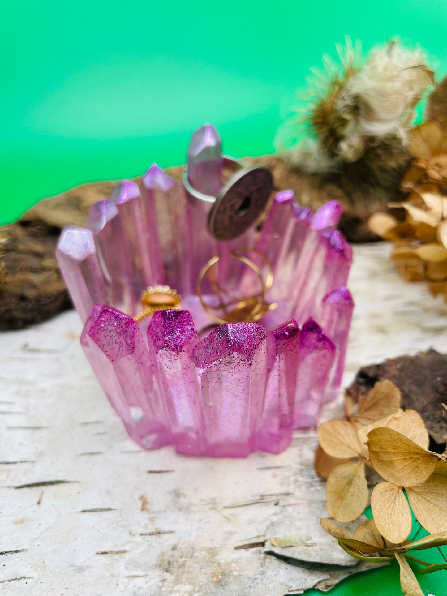 Crystal Jewelry Holder - Pink Vibration