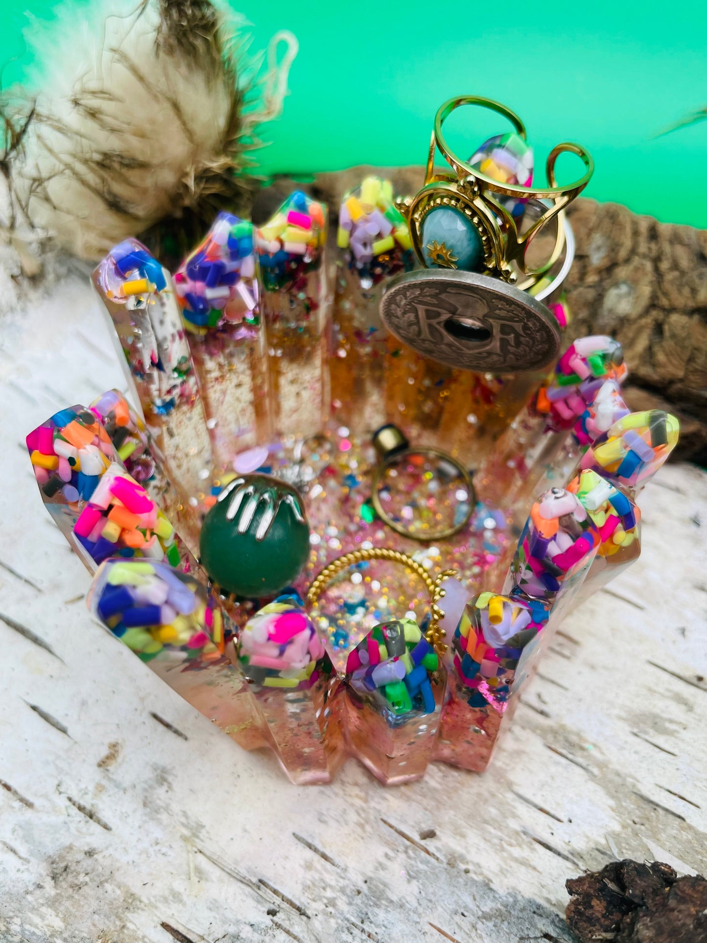 Crystal Jewelry Holder - Confetti