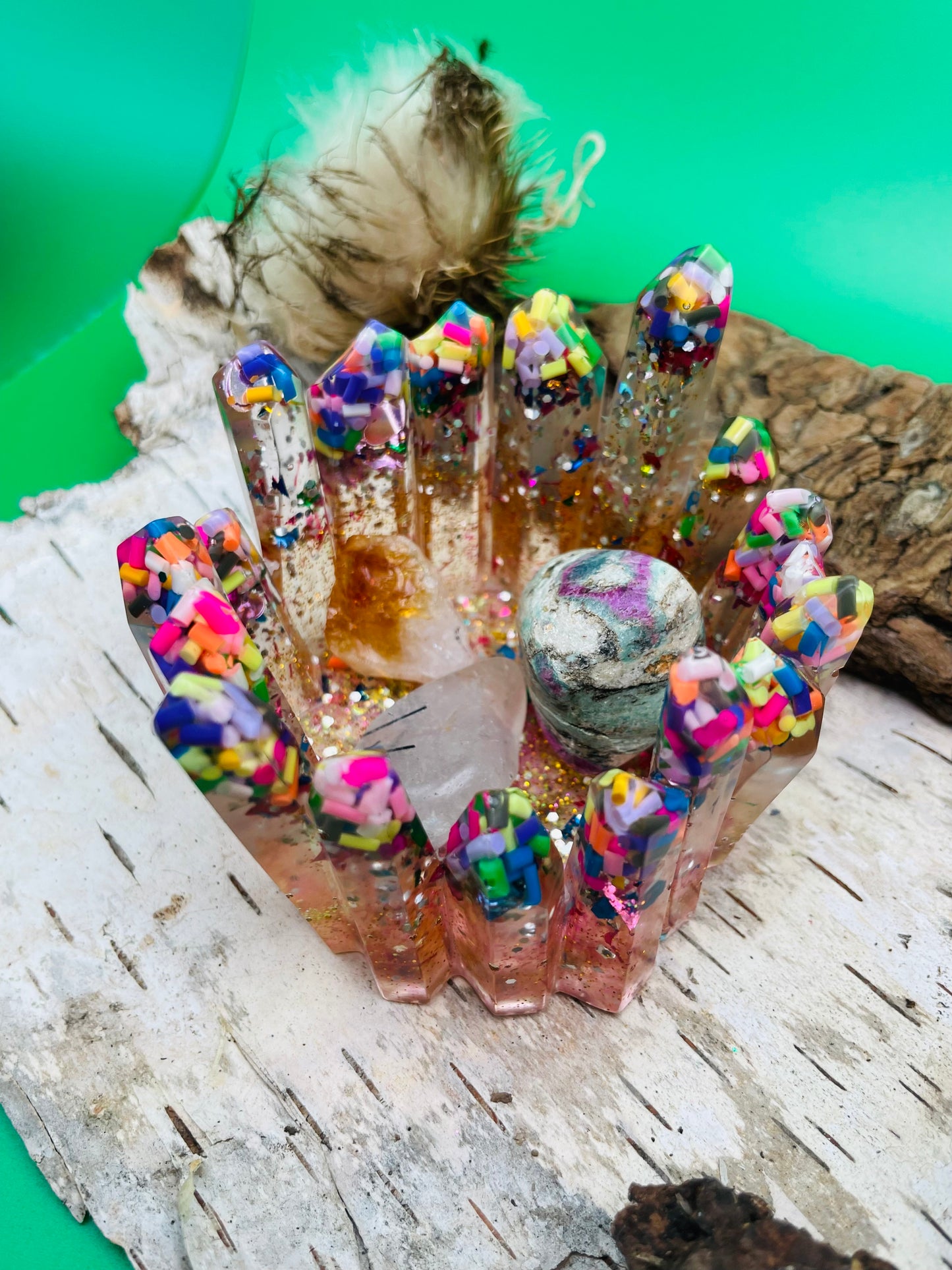 Crystal Jewelry Holder - Confetti