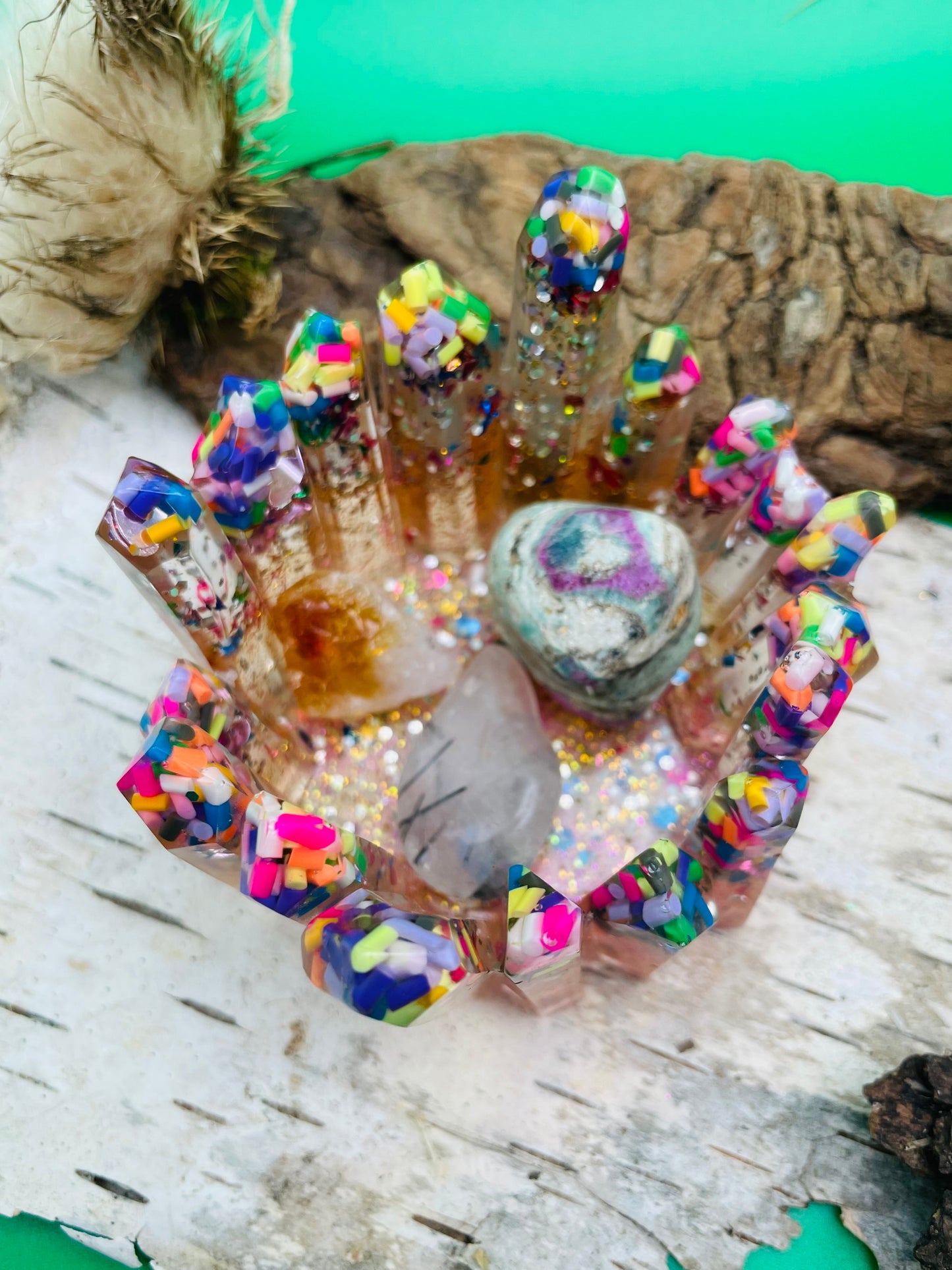 Crystal Jewelry Holder - Confetti