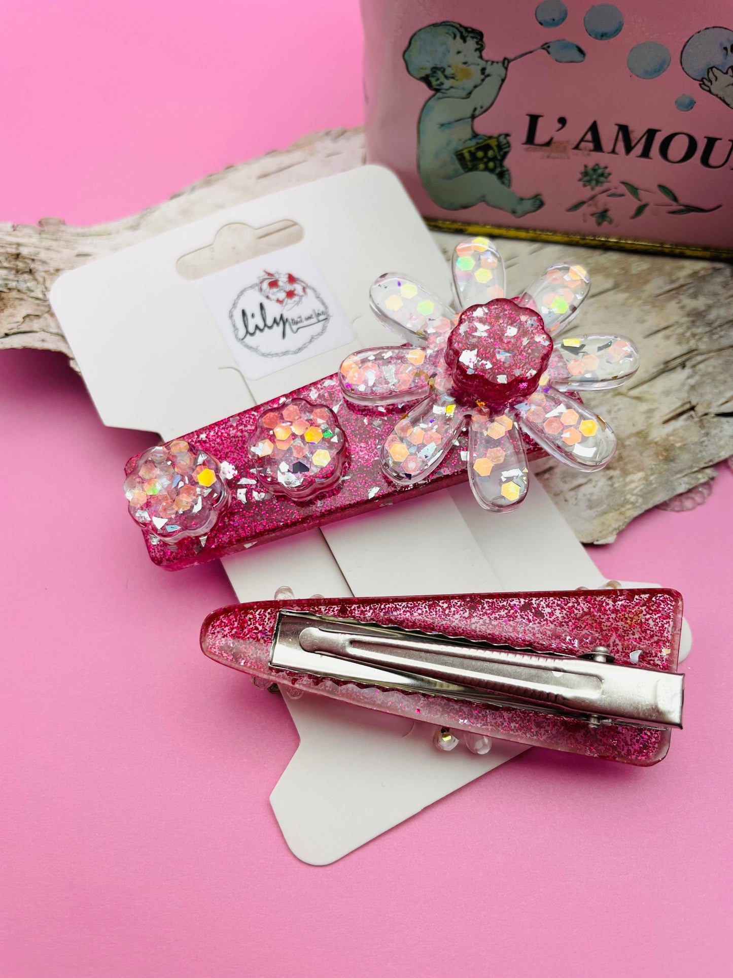 Duo de Barrettes - Éclosion Magique
