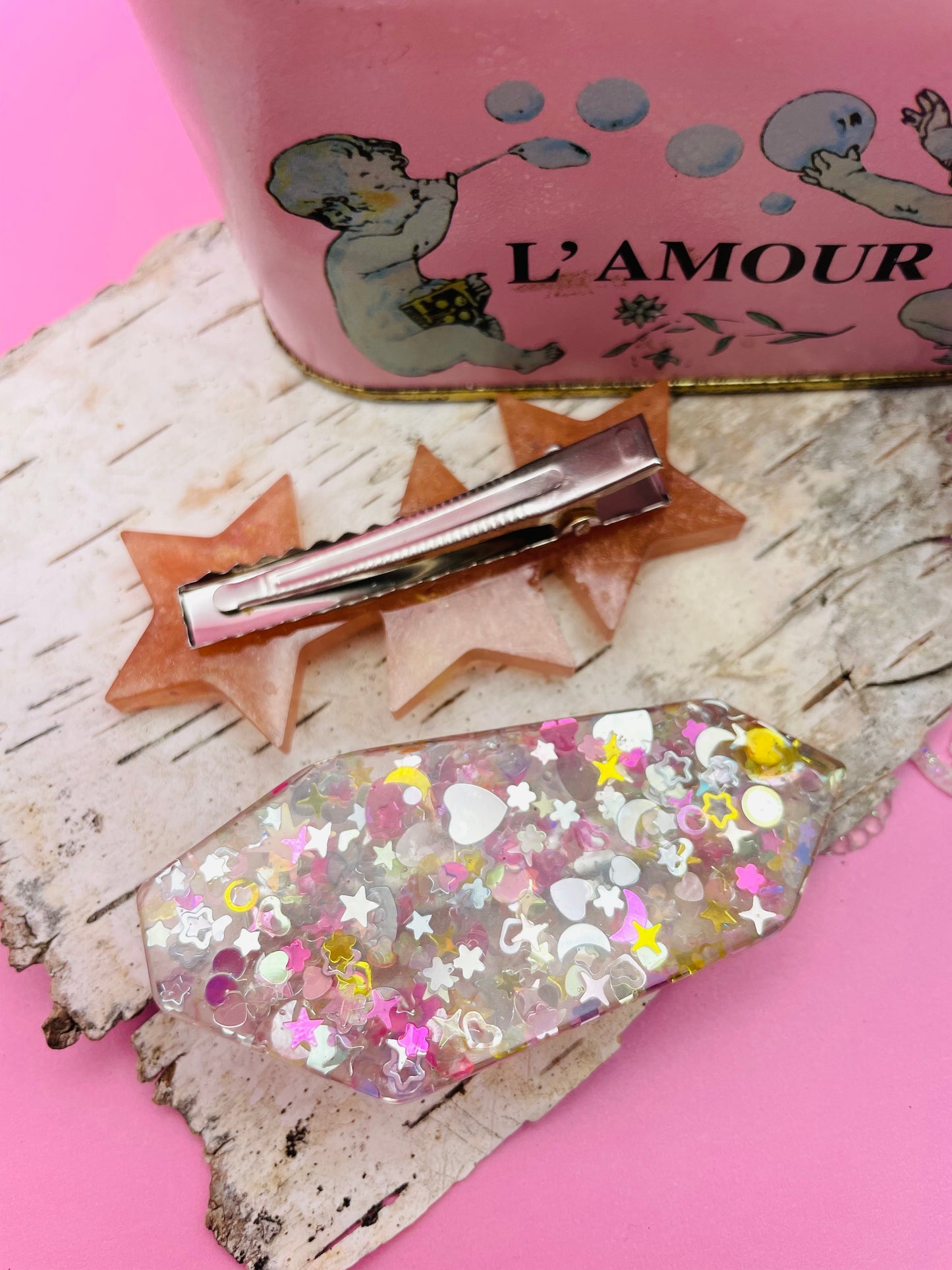 Duo de Barrettes - Fantaisie Étoilée