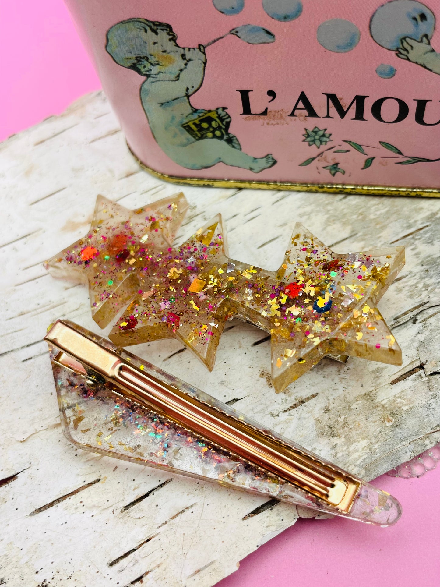 Duo de Barrettes - Nuit Étoilée