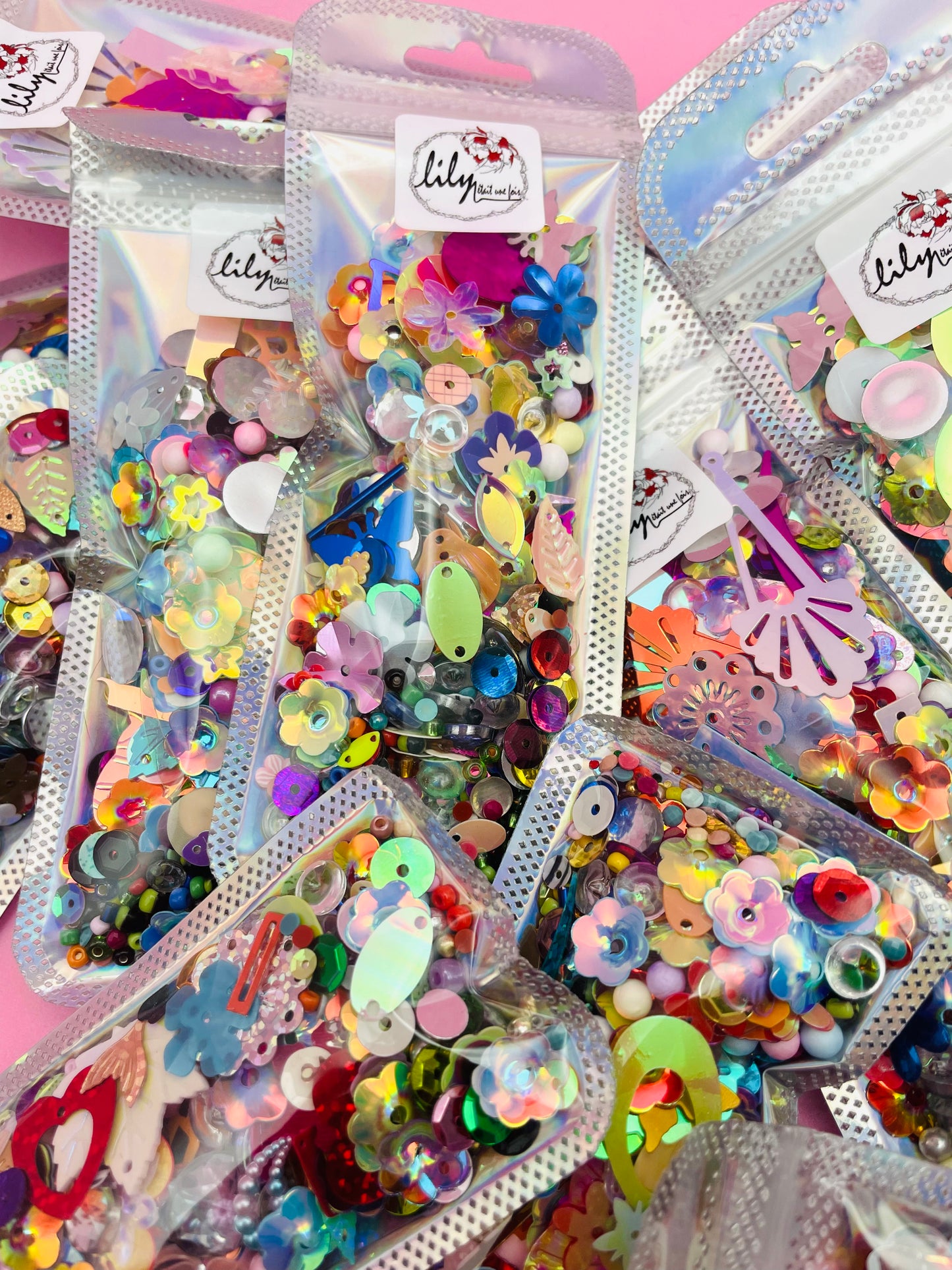 DIY - Mix de 20g Sequins, Perles et Paillettes