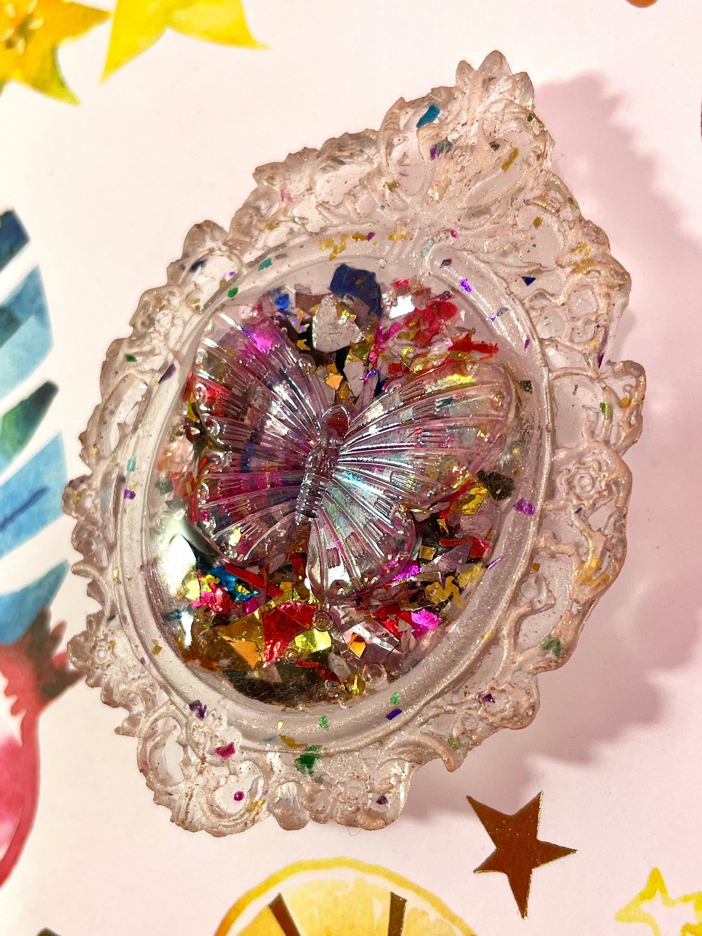 Fairytale and unique brooch "Mariposa" - Handmade - Online exclusive