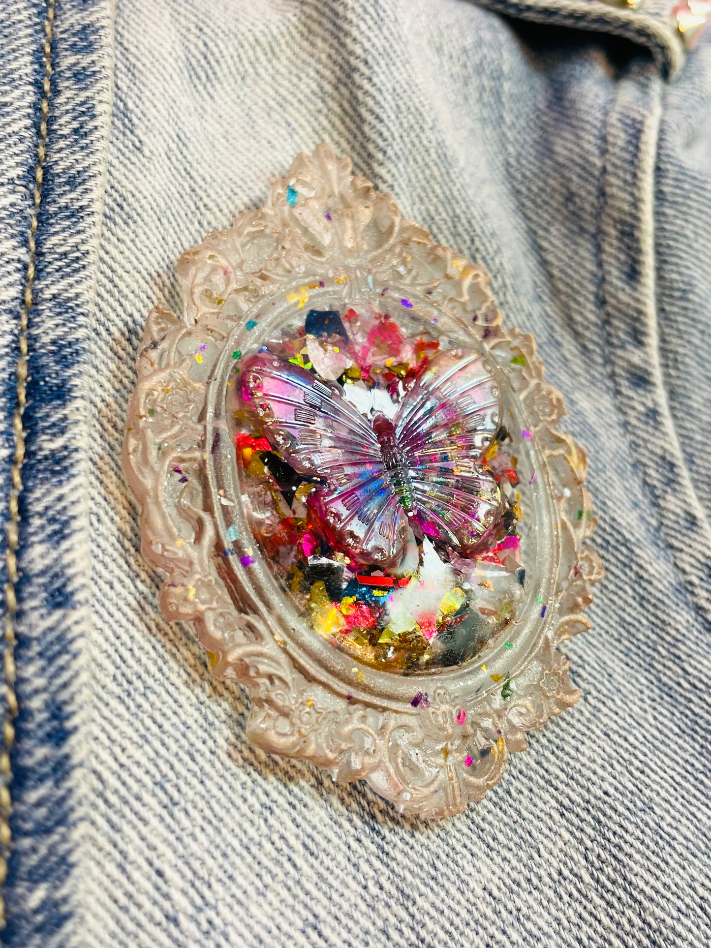 Fairytale and unique brooch "Mariposa" - Handmade - Online exclusive