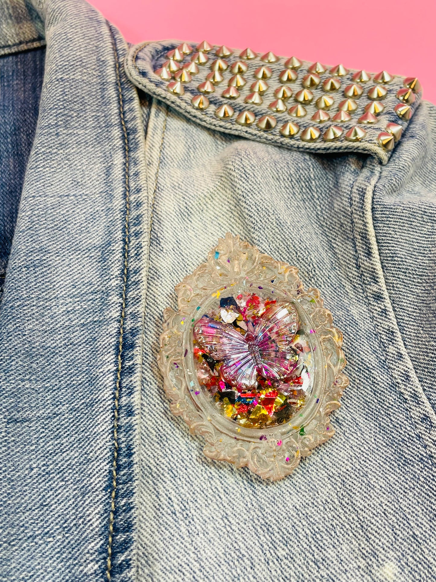 Fairytale and unique brooch "Mariposa" - Handmade - Online exclusive
