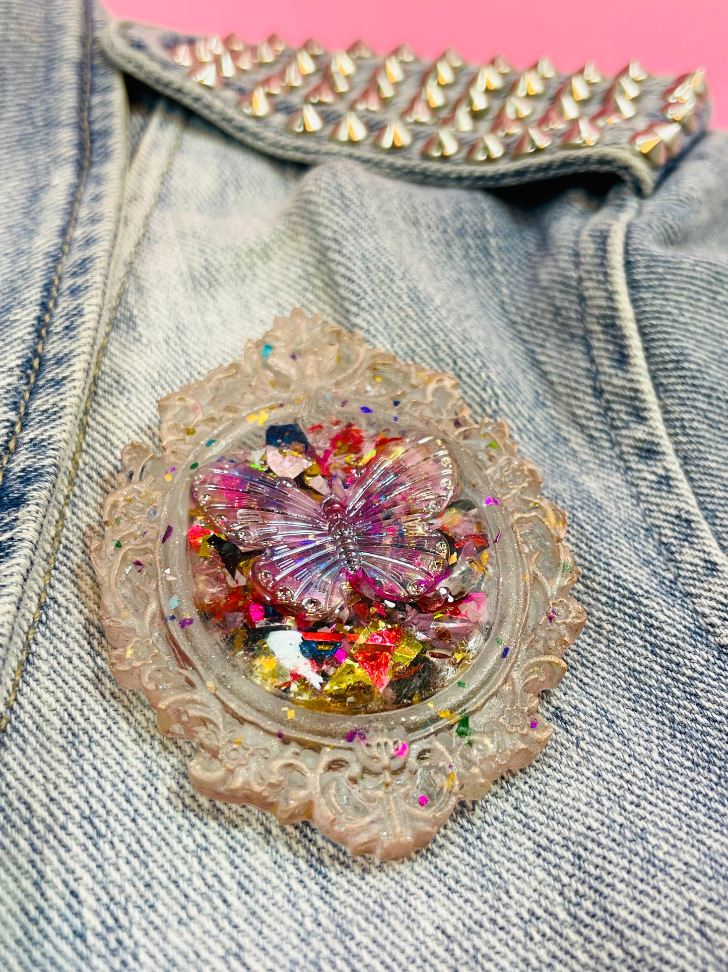Fairytale and unique brooch "Mariposa" - Handmade - Online exclusive