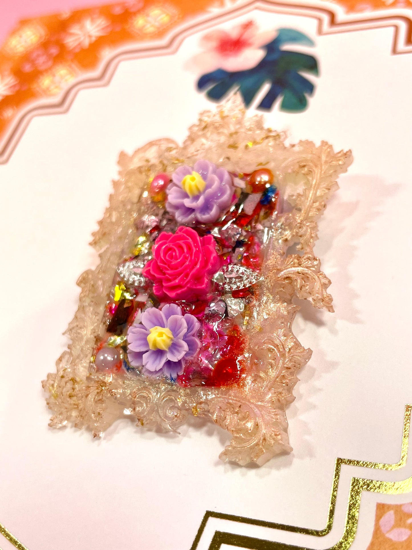 Magical and unique brooch "Malika" - Handmade - Online exclusive