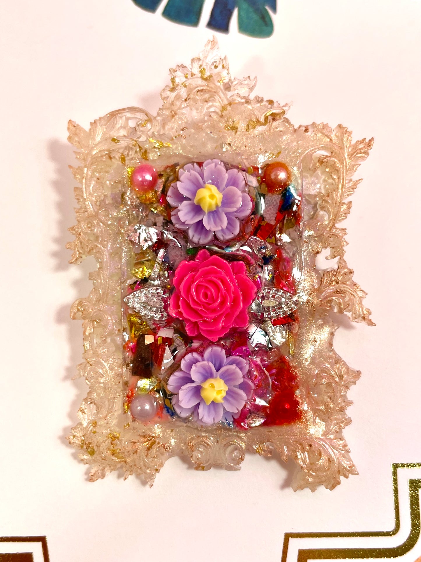 Magical and unique brooch "Malika" - Handmade - Online exclusive