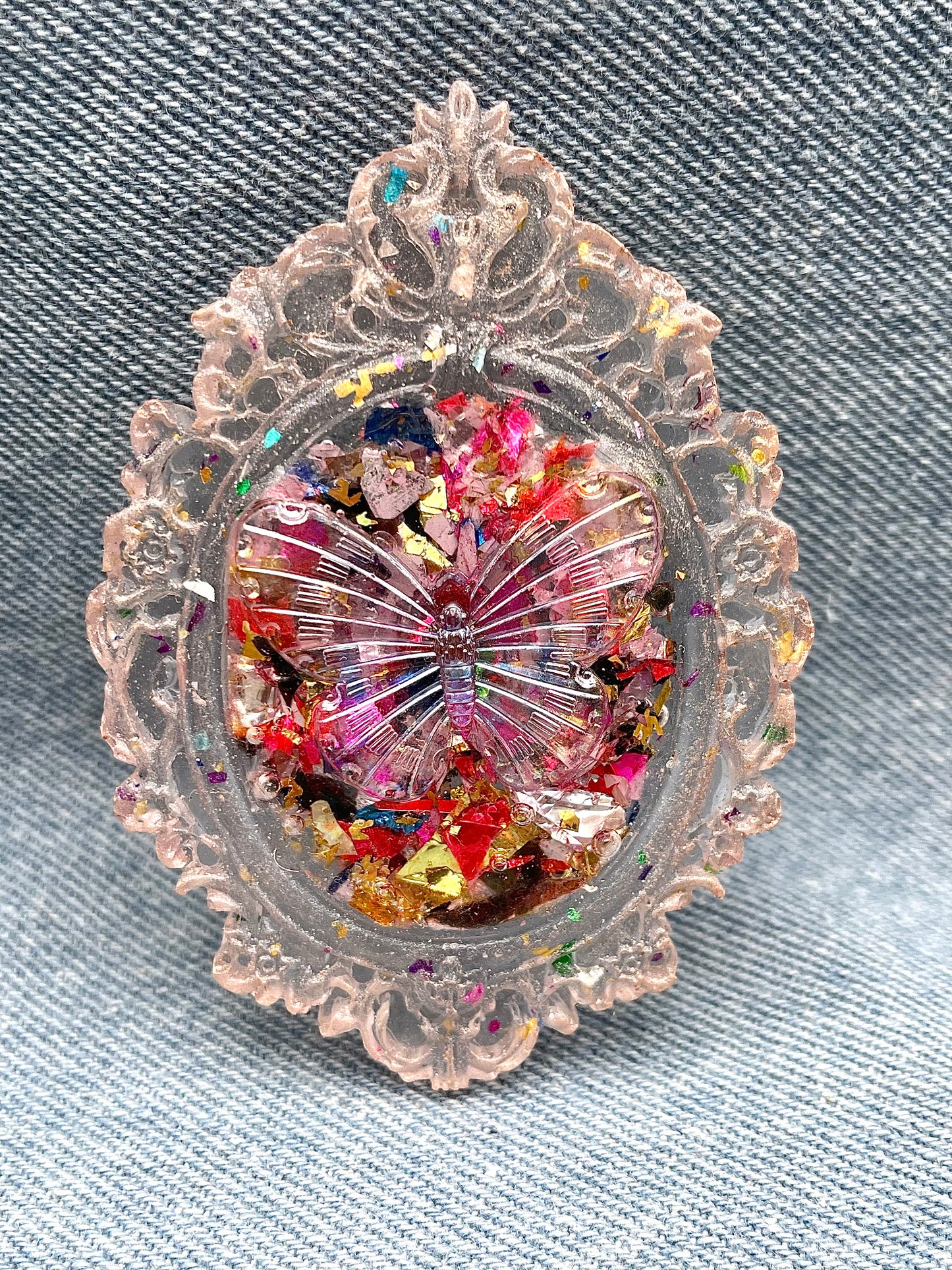 Fairytale and unique brooch "Mariposa" - Handmade - Online exclusive
