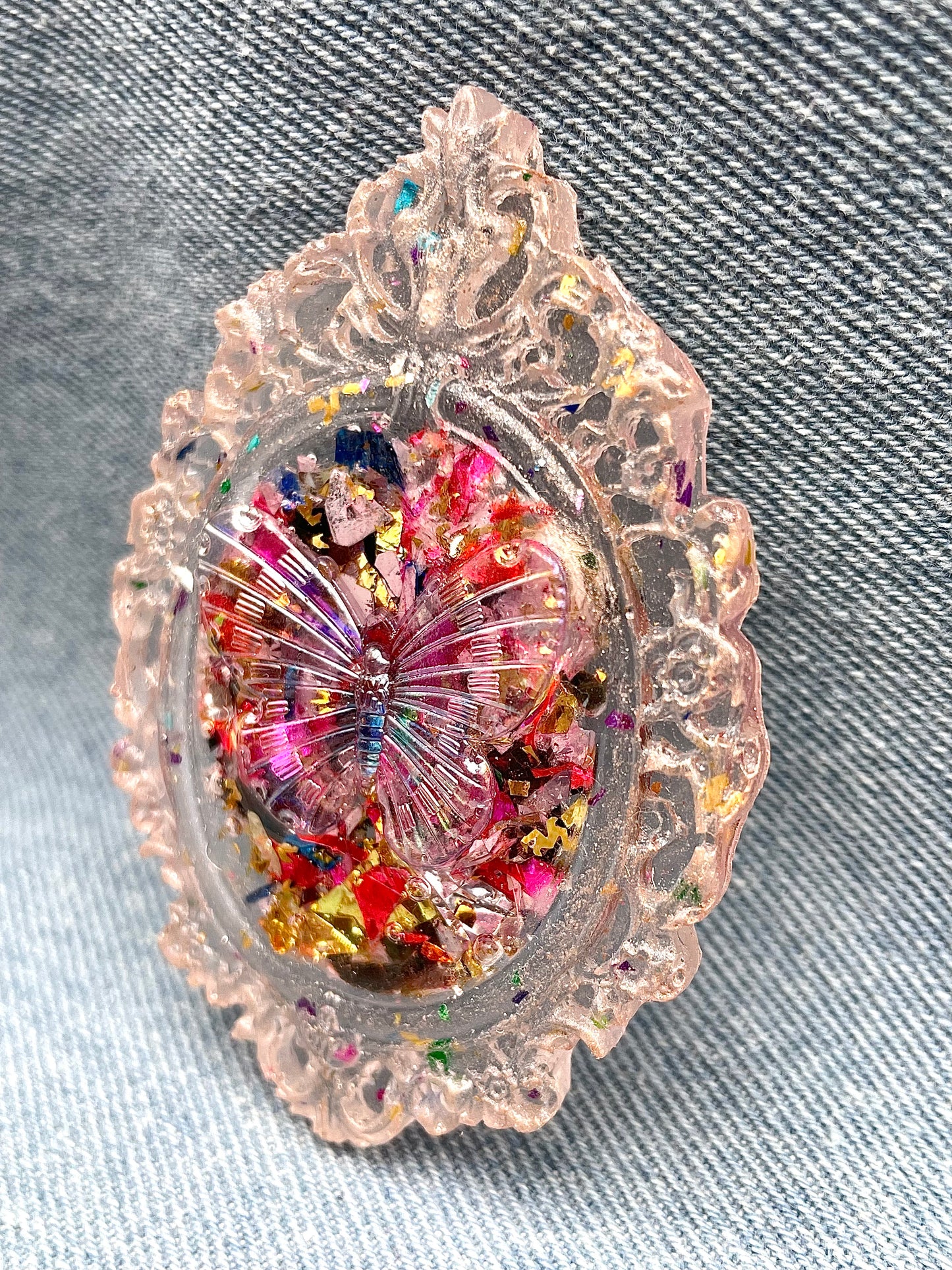Fairytale and unique brooch "Mariposa" - Handmade - Online exclusive