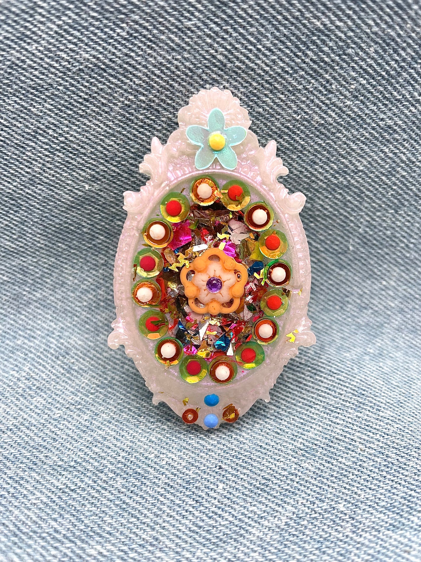 Unique Fairy Brooch "Flora" - Handmade - Online Exclusive