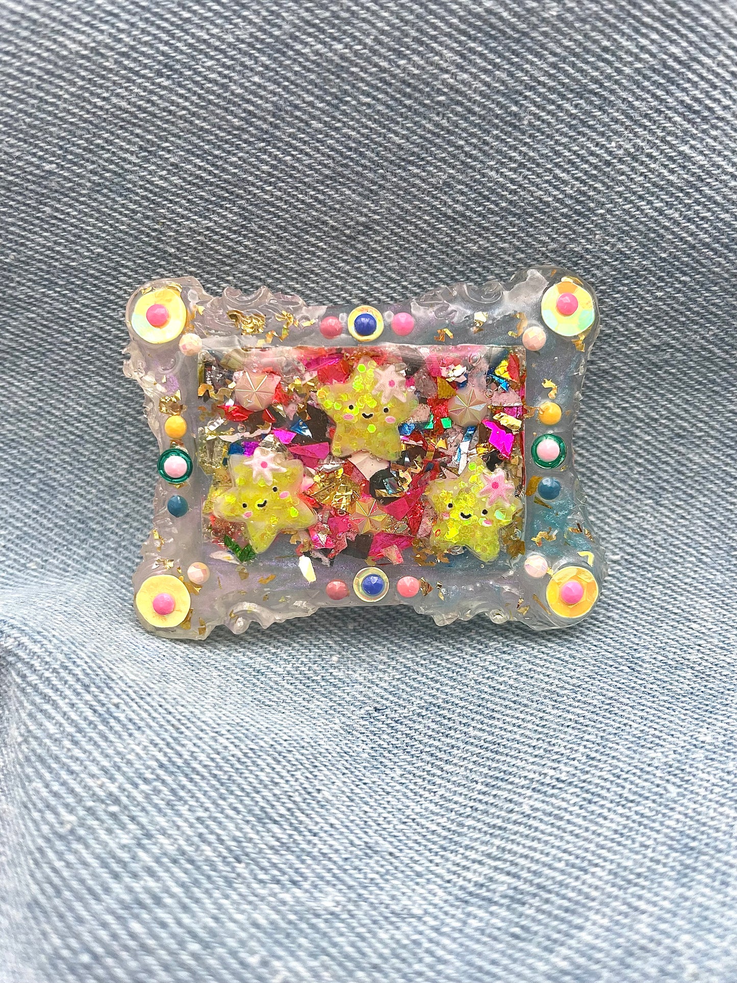 Fairytale and unique brooch "Stella" - Handmade - Online exclusive