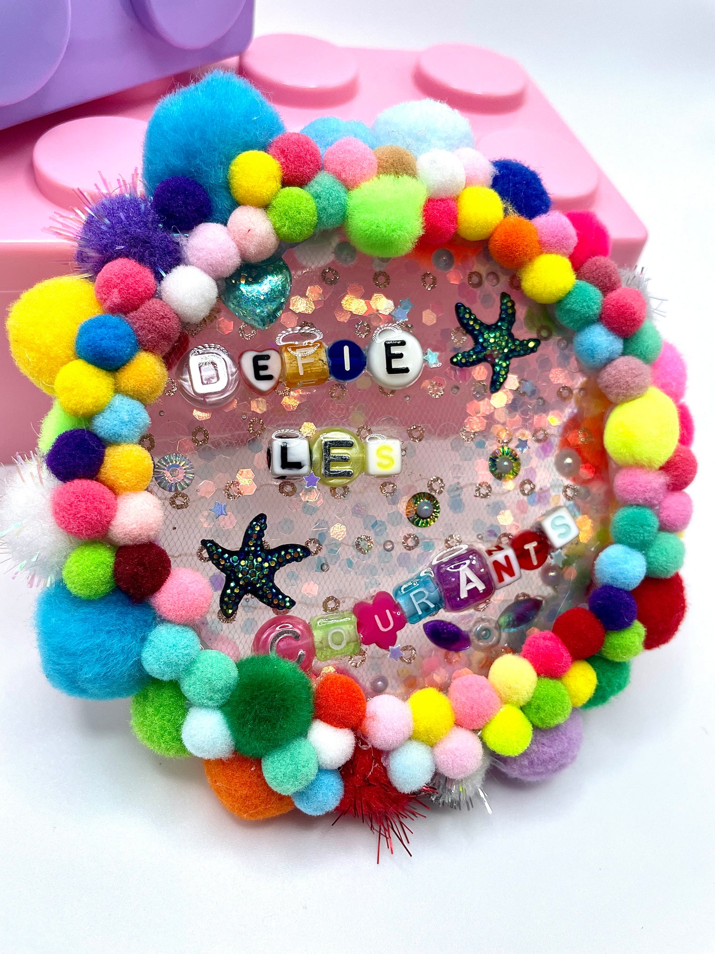 Inspiring Resin Hanging - "Defy the Currents"