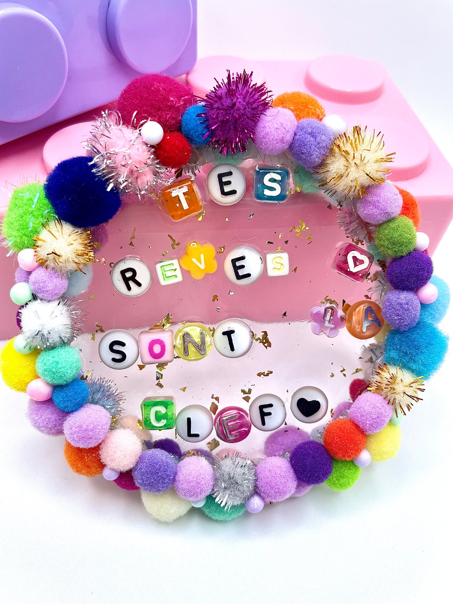 Inspiring Resin Hanging - "Your Dreams are the Key"