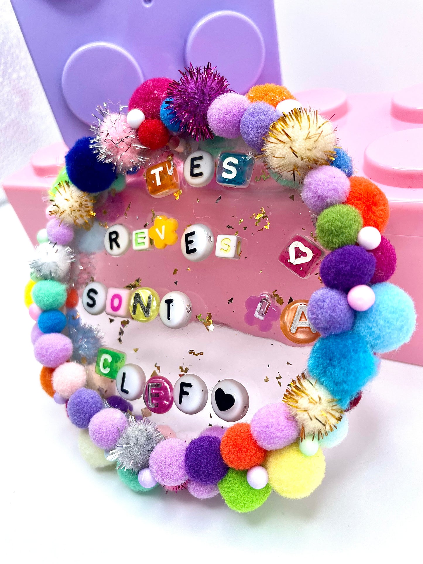 Inspiring Resin Hanging - "Your Dreams are the Key"