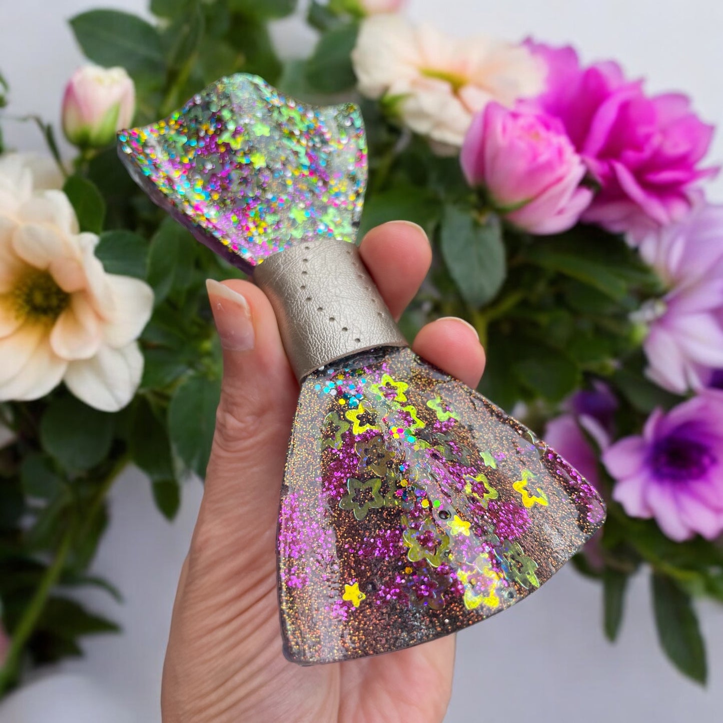 Glitter Resin Bow Tie - "My Favorite Star"