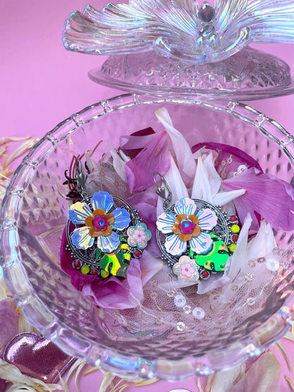Boucles d’oreilles féériques et légères – "Fleurs Suspendues" -  Collection Été 2025