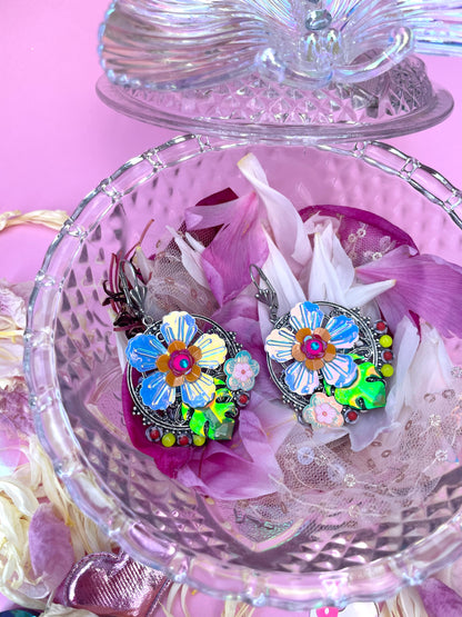 Boucles d’oreilles féériques et légères – "Fleurs Suspendues" -  Collection Été 2025