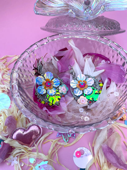 Boucles d’oreilles féériques et légères – "Fleurs Suspendues" -  Collection Été 2025