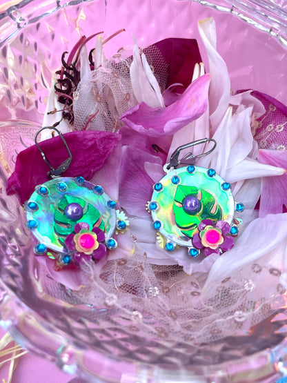 Boucles d’oreilles féériques et légères – "Fée des Tropiques" -  Collection Été 2025