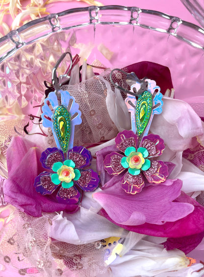 Boucles d’oreilles féériques et légères – "Jardin de sirènes" -  Collection Été 2025