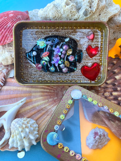 Boîte de Curiosité Fantastique - Création Originale Artisanale - Poisson "Ombre-Mémoire"