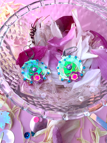 Boucles d’oreilles féériques et légères – "Fée des Tropiques" -  Collection Été 2025