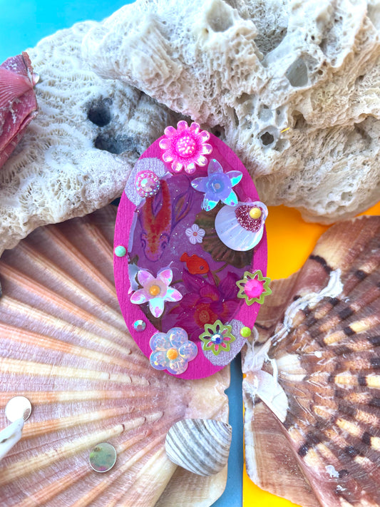 Magnet Poétique "Lily était une fois" - "Plage Rose" - Collection 2025