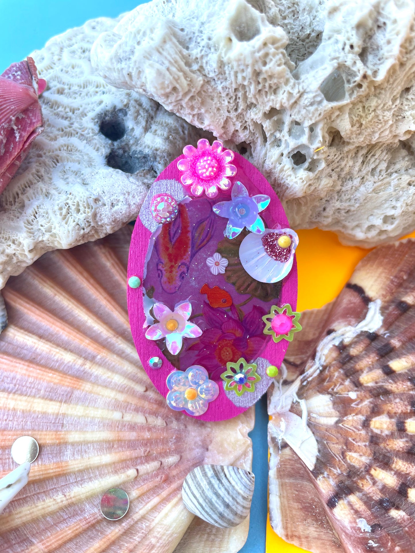 Magnet Poétique "Lily était une fois" - "Plage Rose" - Collection 2025