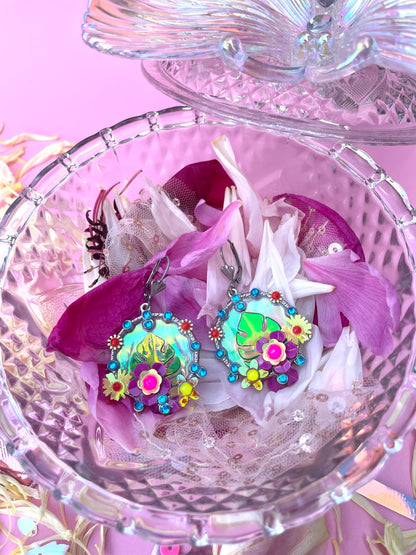 Boucles d’oreilles féériques et légères – "Fée des Tropiques" -  Collection Été 2025