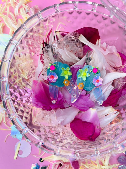 Boucles d’oreilles féériques et légères – "La rosée vient des nuages" -  Collection Été 2025