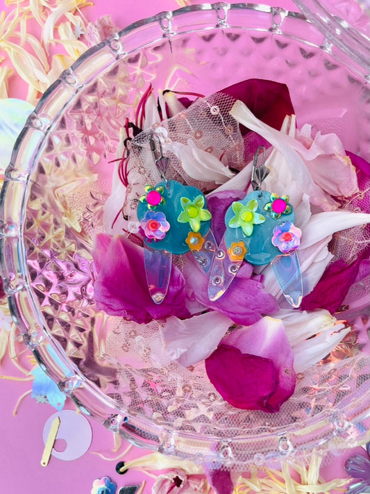 Boucles d’oreilles féériques et légères – "La rosée vient des nuages" -  Collection Été 2025