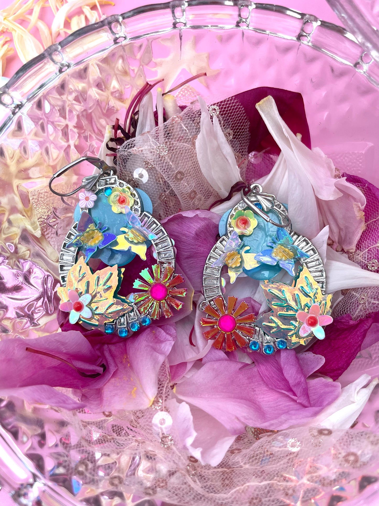 Boucles d’oreilles féériques et légères – "Beauté des nuages" -  Collection Été 2025