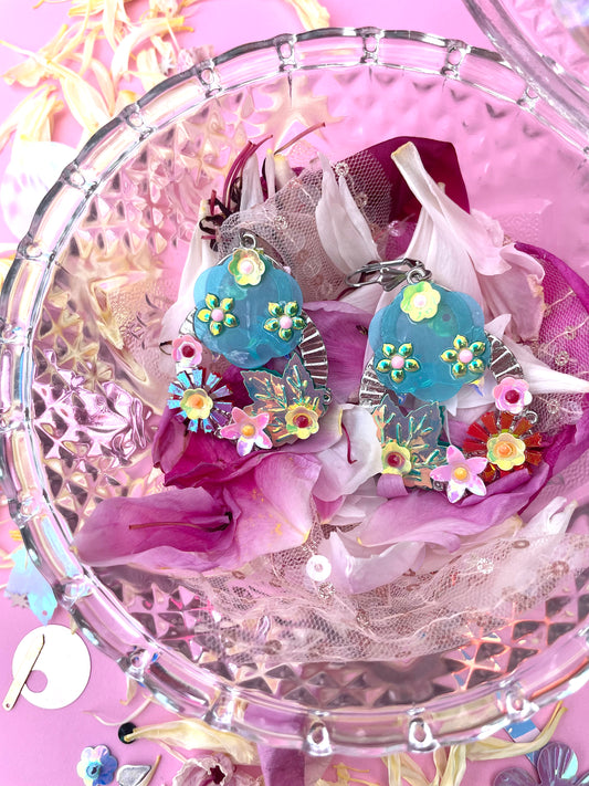 Boucles d’oreilles féériques et légères – "Beauté des nuages" -  Collection Été 2025